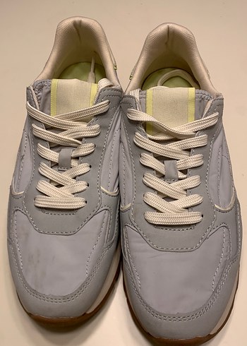 Beyaz Platform Topuklu Kadın Spor Ayakkabı - Görsel 2