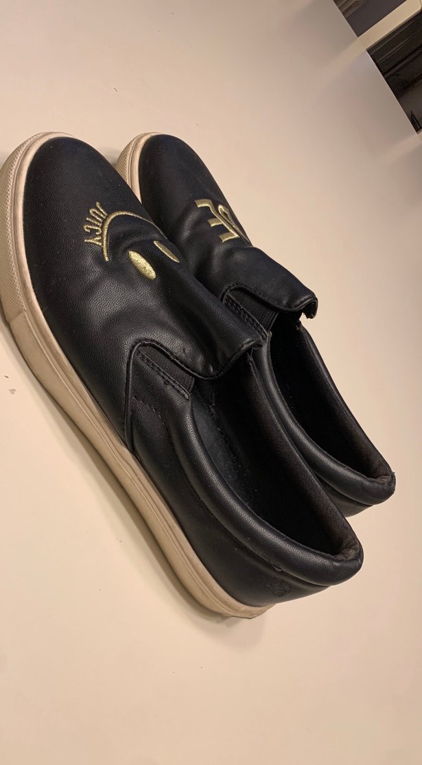 Parlak Nakışlı Siyah  Loafer - Görsel 5