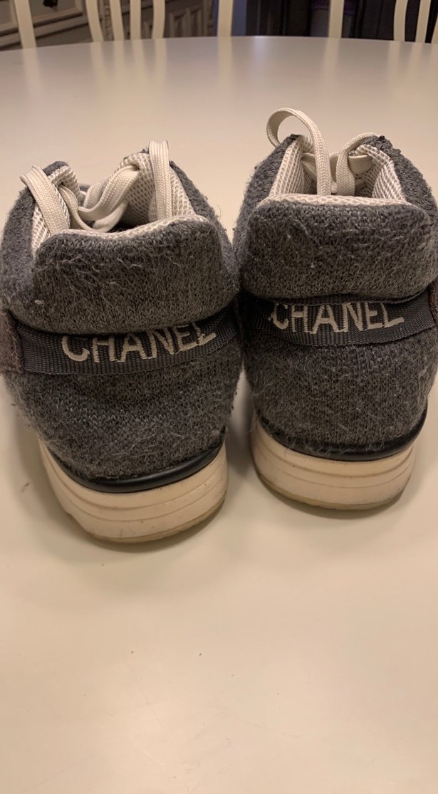 Gri Yüksek Topuklu Spor Kadın Sneakers - Görsel 5