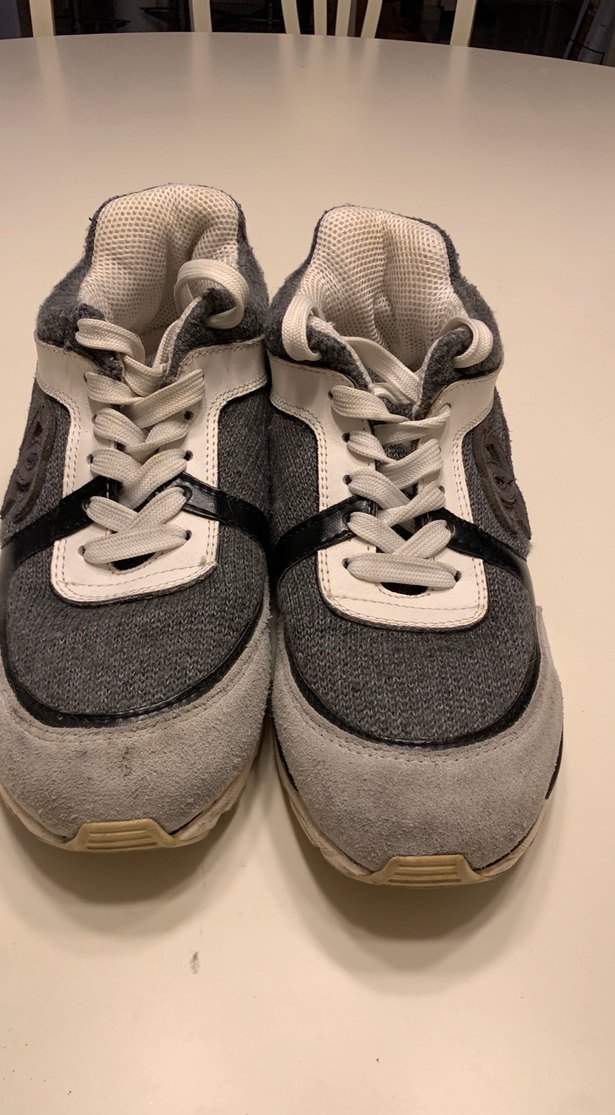 Gri Yüksek Topuklu Spor Kadın Sneakers - Görsel 2