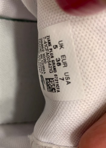 Beyaz Kadın Sneakers - Düz Tabanlı, Bağcıklı - Görsel 10