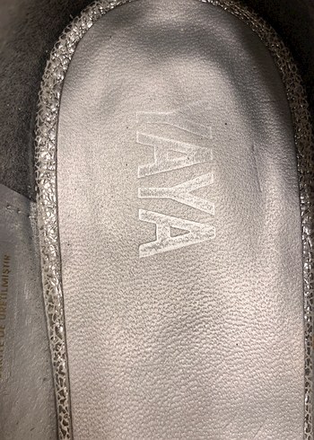 İnci Detaylı Gri Kadın Dolgu Topuklu Babet - Görsel 6