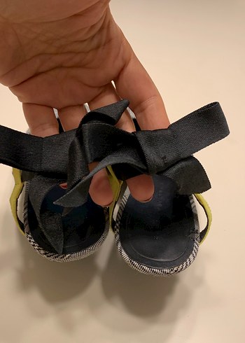 Sarı Bantlı Gri Yılan Desenli Stiletto - Görsel 4