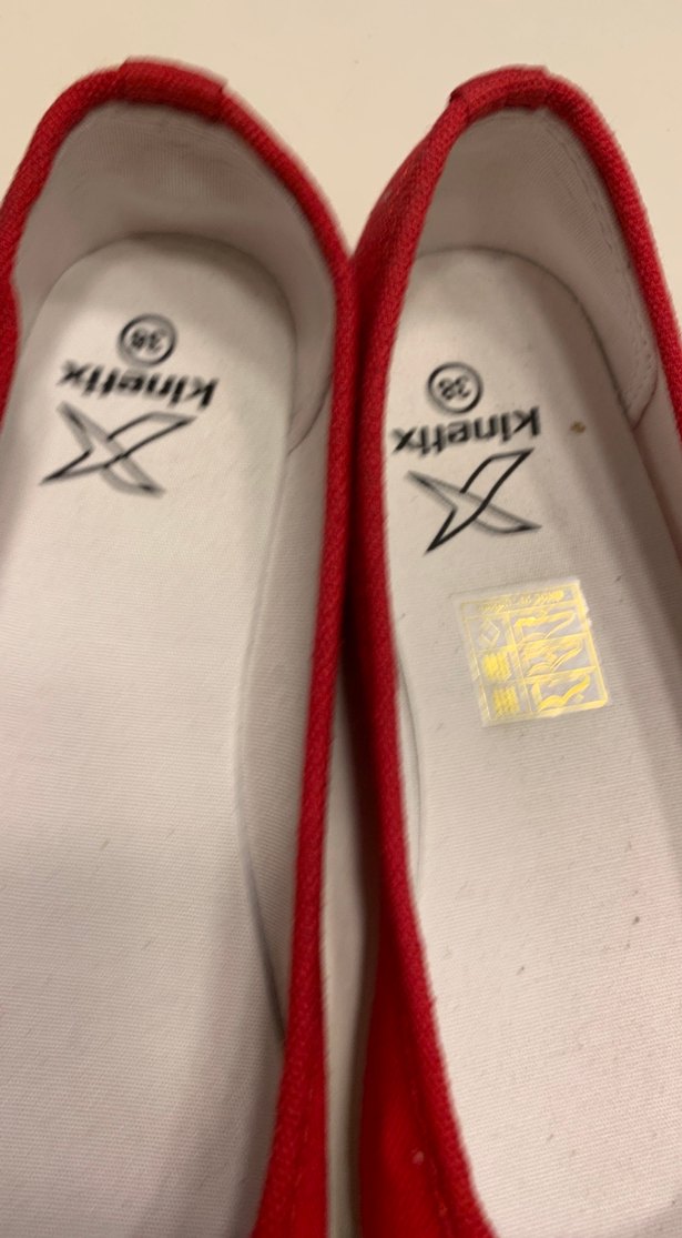 Kırmızı Düz Taban Kadın Günlük Ayakkabı Babet - Görsel 3