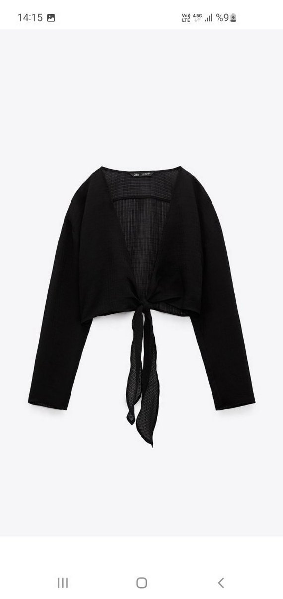 Zara dokulu crop top yeni etiketli - Görsel 4