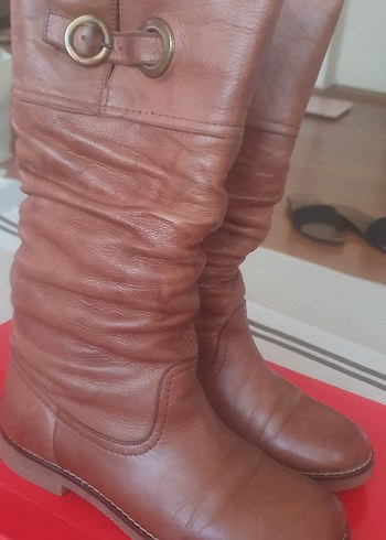 Kemal Tanca kahverengi deri çizme - Görsel 5