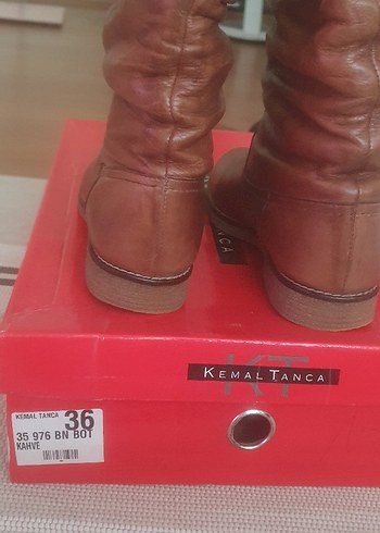 Kemal Tanca kahverengi deri çizme - Görsel 9