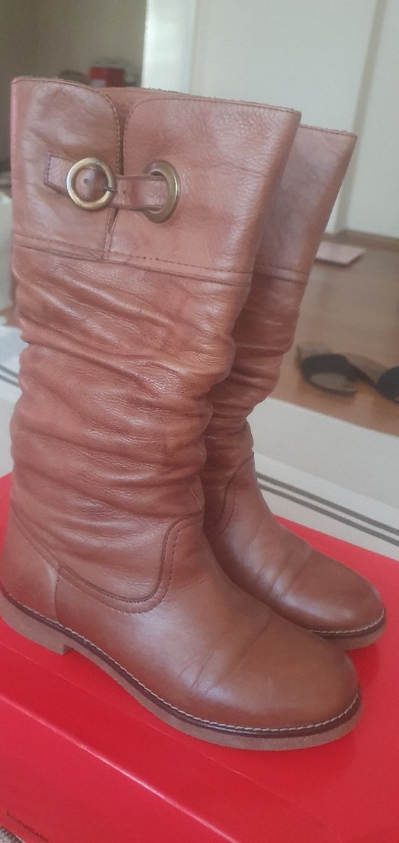 Kemal Tanca kahverengi deri çizme - Görsel 5