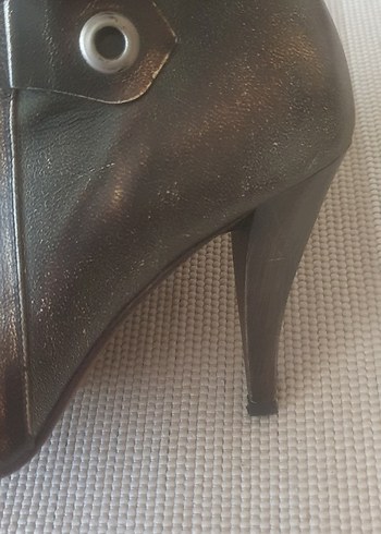 kahverengi deri eskitme detaylı deri bot - Görsel 8