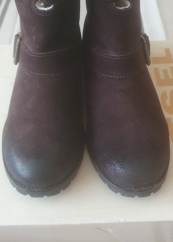 Diesel kahverengi Süet Tokalı Biker Kadın Botu - Görsel 12