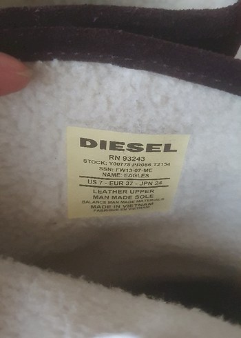 Diesel kahverengi Süet Tokalı Biker Kadın Botu - Görsel 11