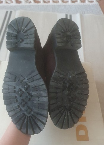 Diesel kahverengi Süet Tokalı Biker Kadın Botu - Görsel 13