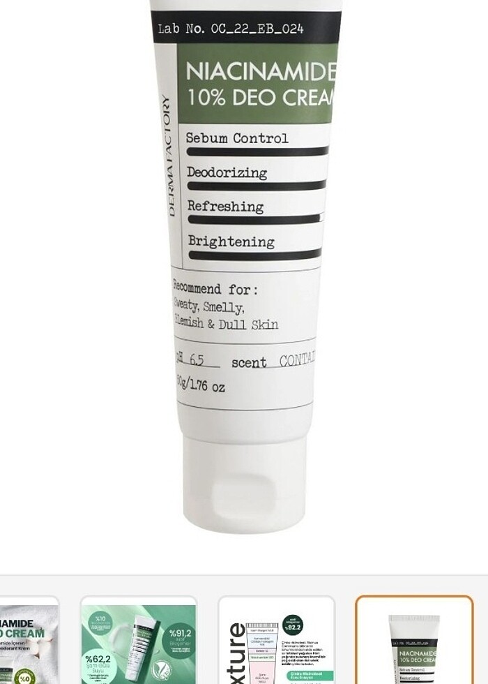 Derma factory aydinlatici krem deodorant 50gr - Görsel 3