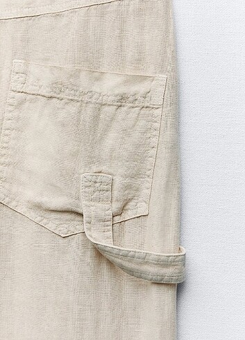 Zara yeni etiketli keten pantalon - Görsel 5