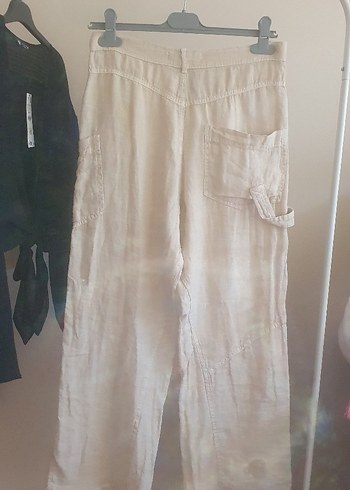 Zara yeni etiketli keten pantalon - Görsel 9
