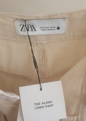 Zara yeni etiketli keten pantalon - Görsel 12