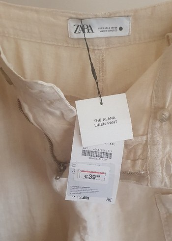 Zara yeni etiketli keten pantalon - Görsel 11