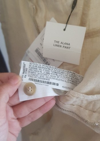 Zara yeni etiketli keten pantalon - Görsel 13