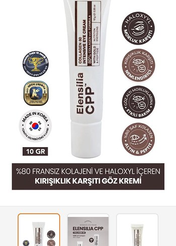 Elensilia CPP Kırışıklık Karşıtı Göz Kremi 10GR - Görsel 3