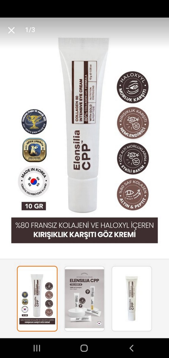 Elensilia CPP Kırışıklık Karşıtı Göz Kremi 10GR - Görsel 3
