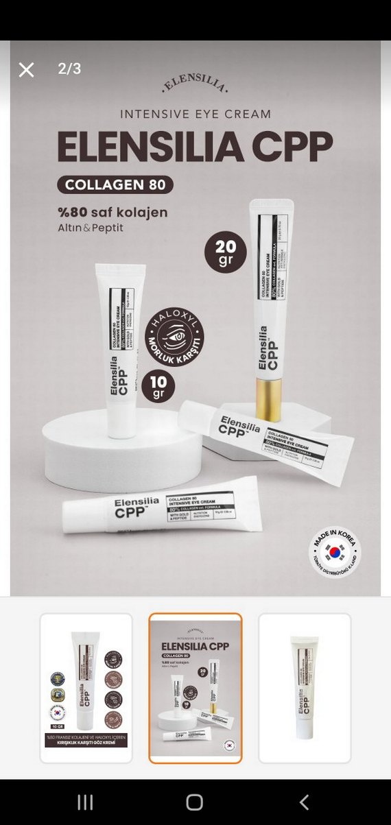 Elensilia CPP Kırışıklık Karşıtı Göz Kremi 10GR - Görsel 2