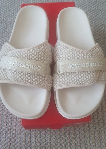 New Balance Beyaz Kadın Terlik Velcro - Görsel 6