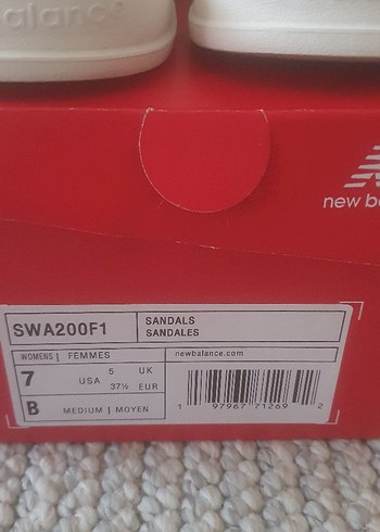 New Balance Beyaz Kadın Terlik Velcro - Görsel 8