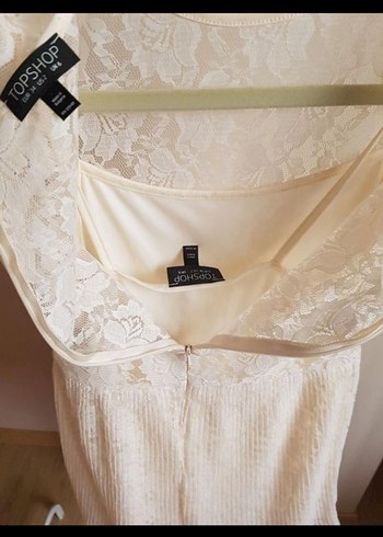 topshop dantelli kısa romantik elbise - Görsel 5