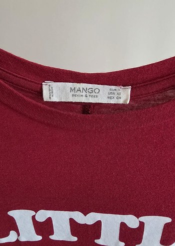 Mango sloganlı Kısa Kollu Kadın Tişört - Görsel 4