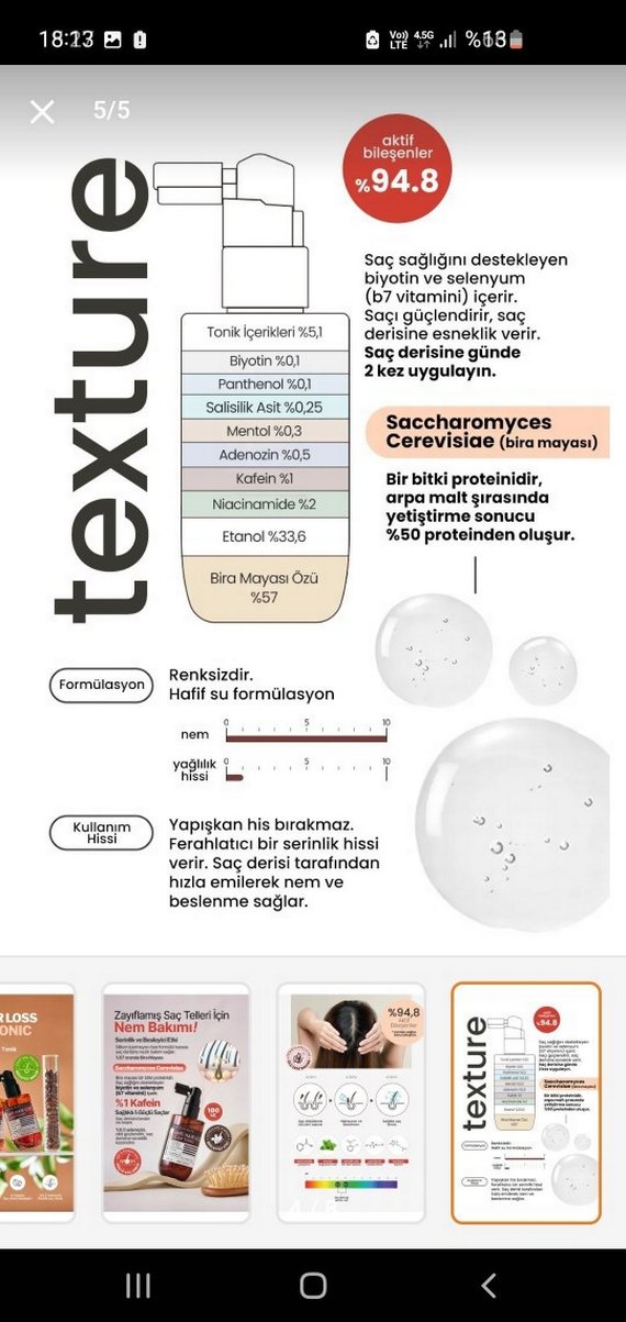 derma factory dökülme karşıtı tonik 100 ml - Görsel 4