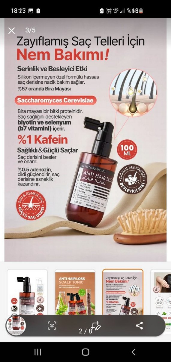 derma factory dökülme karşıtı tonik 100 ml - Görsel 2