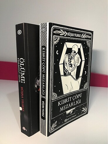 2 kitap Ölüme Fısıldayan Adam ve Kibrit Çöpü Mezarlığı