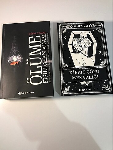  2 kitap Ölüme Fısıldayan Adam ve Kibrit Çöpü Mezarlığı
