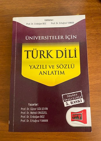 Üniversiteler İçin Türk Dili Kitabı