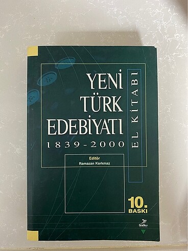 Yeni Türk Edebiyatı El Kitabı