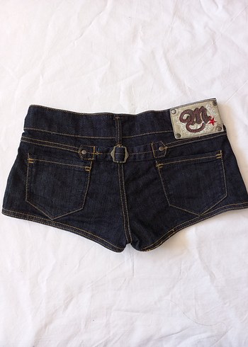 American Vintage y2k vintage lolita 2000s düşük bel süper mini kot şort