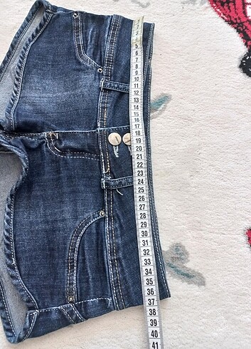 34 Beden y2k vintage düşük bel mini kot jean şort