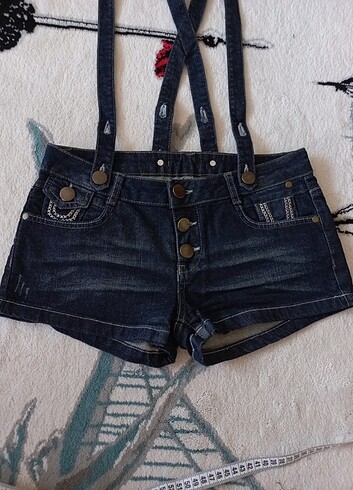 y2k vintage grunge askılı düşük bel mini kot jean şort
