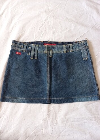 y2k vintage grunge fairycore düşük bel mini kot etek