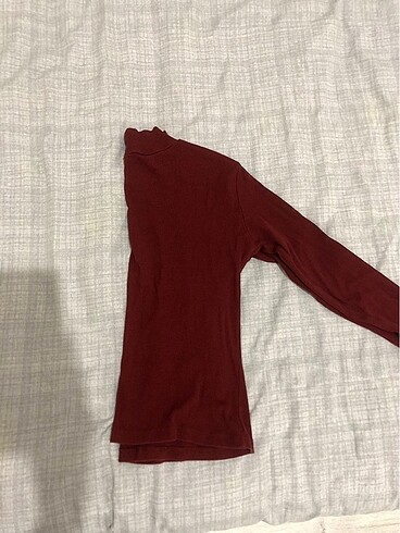 s Beden bordo Renk Bordo Crop Üst