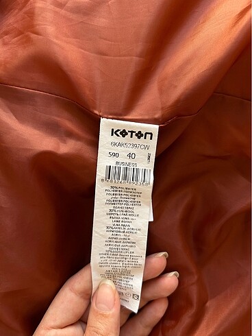 40 Beden Koton blazer ceket