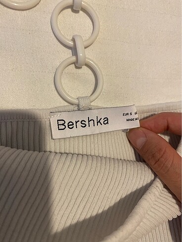 s Beden beyaz Renk Crop tek kol