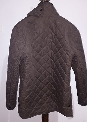 Barbour orijinal içi polarlı Düğmeli Kahverengi Erkek Süet Ceket - Görsel 2