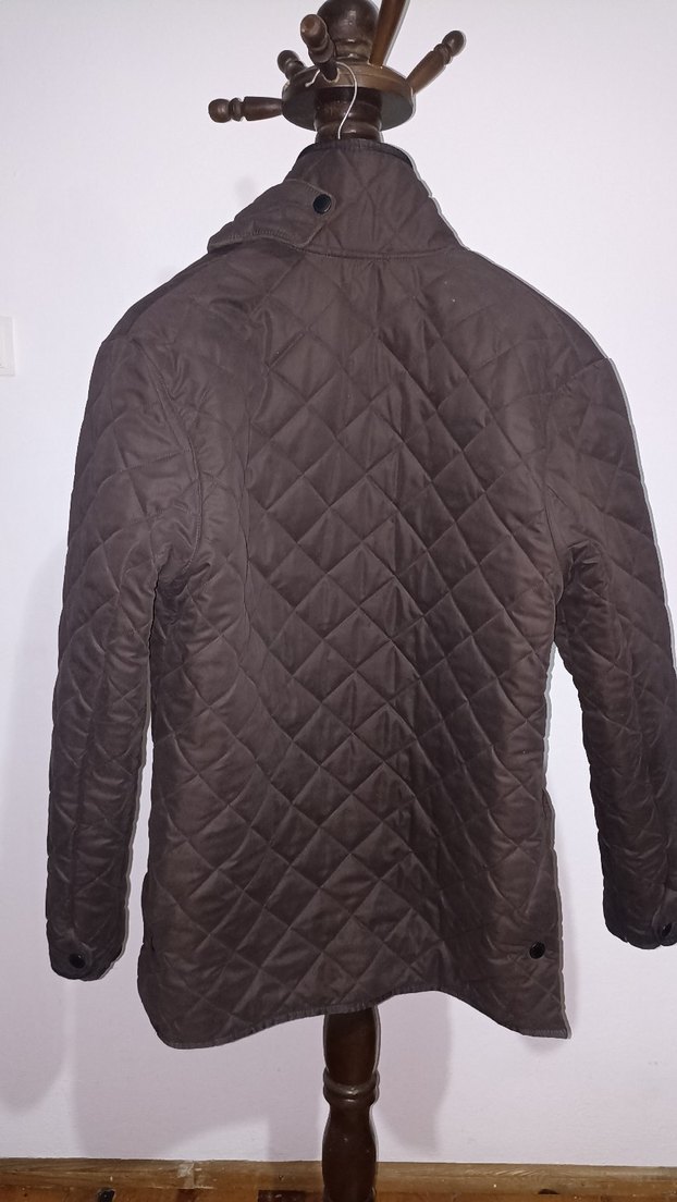 Barbour orijinal içi polarlı Düğmeli Kahverengi Erkek Süet Ceket - Görsel 2