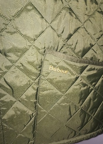 Barbour Orijinal Düğmeli Erkek Haki Kapitone Ceket - Görsel 5