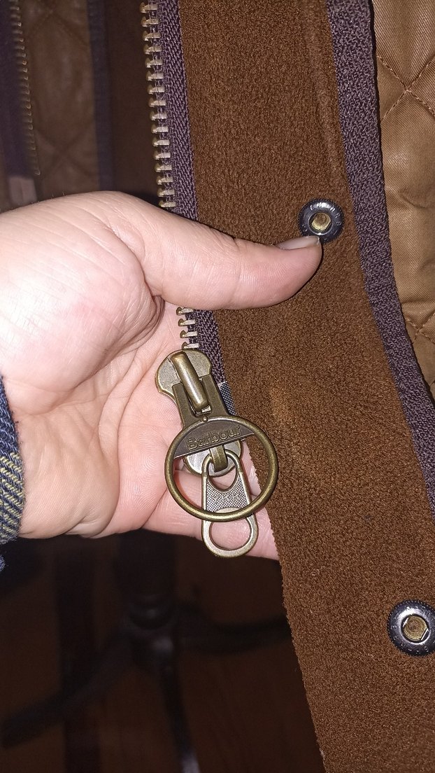 Barbour orijinal içi polarlı Düğmeli Kahverengi erkek Ceket - Görsel 3