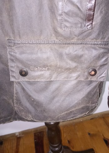 Barbour orijinal Düğmeli Kahverengi Deri Erkek Ceket - Görsel 2