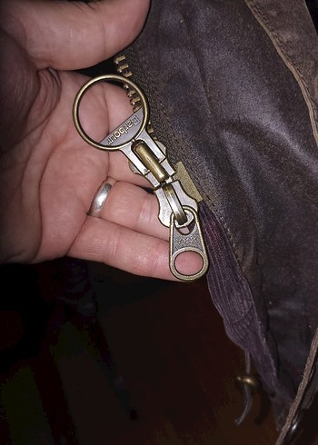 Barbour orijinal Düğmeli Kahverengi Deri Erkek Ceket - Görsel 3