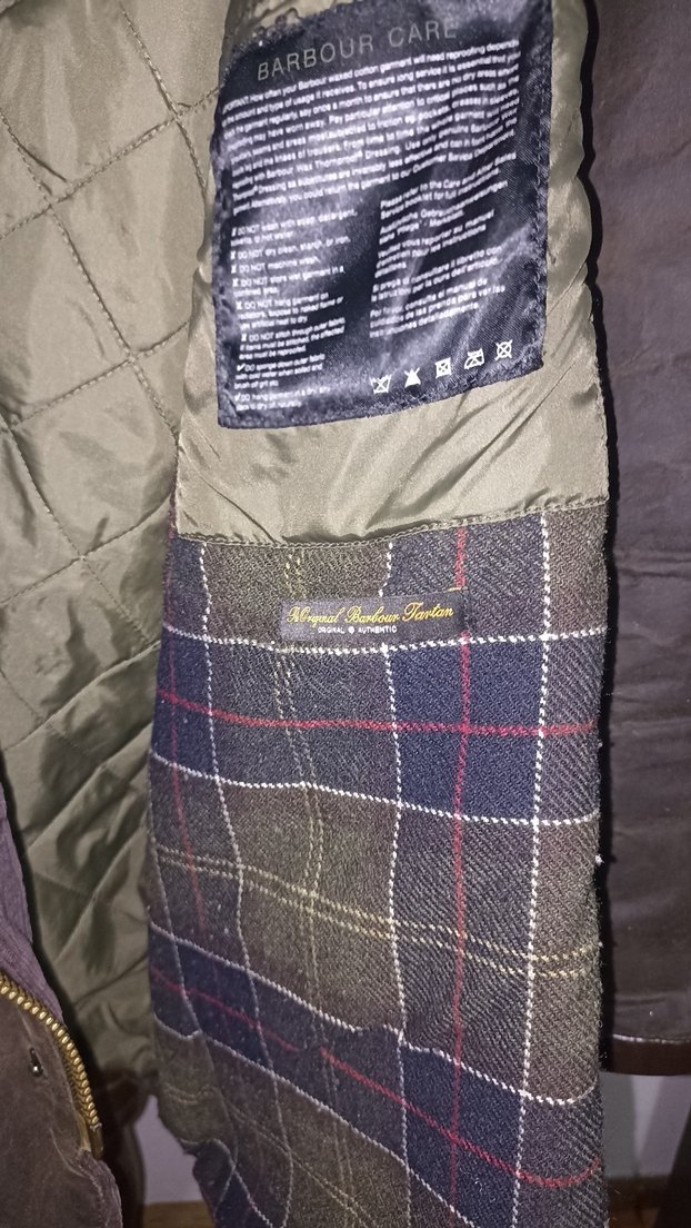 Barbour orijinal Düğmeli Kahverengi Deri Erkek Ceket - Görsel 4