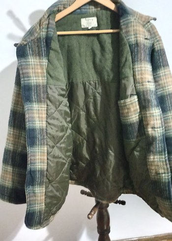 Erkek Ekose Desenli Yün Ceket Tiffany L - Görsel 4